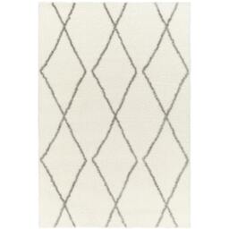 Rackhams Cloudy Shag-Modern Ivory Grey Soft Plush Pile Rug - 160 x 213 cm - thumbnail 2