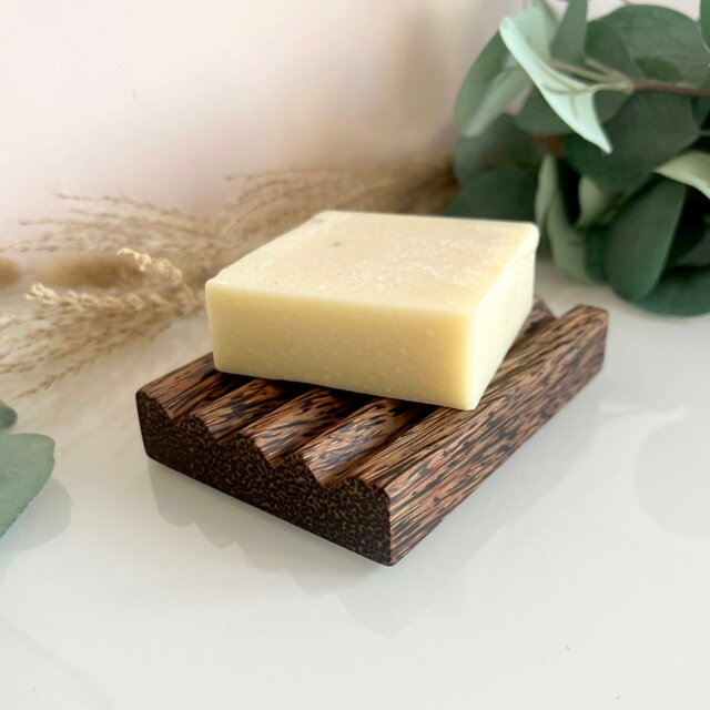 Rackhams Coconut Wood Soap Dish - Single - image 1