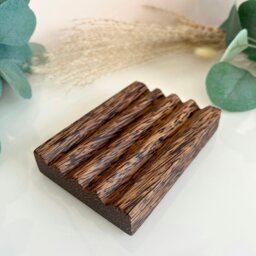 Rackhams Coconut Wood Soap Dish - Single - thumbnail 5