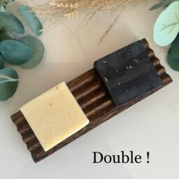 Rackhams Coconut Wood Soap Dish - Single - thumbnail 6