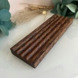Rackhams Coconut Wood Soap Dish - Single - thumbnail 3