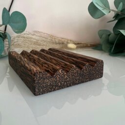 Rackhams Coconut Wood Soap Dish - Single - thumbnail 4