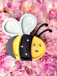 Rackhams Happy Bee Lamp in Yellow (16x18.5x5.5 cm) - Yellow - One size - thumbnail 2