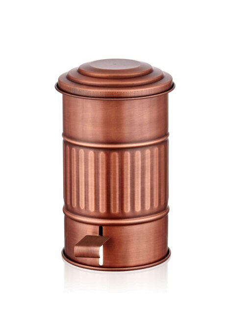 Rackhams Copper Step On Bathroom Rubbish Bin (5 Litres) - image 1