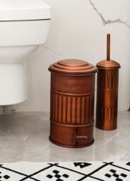 Rackhams Copper Step On Bathroom Rubbish Bin (5 Litres) - thumbnail 3