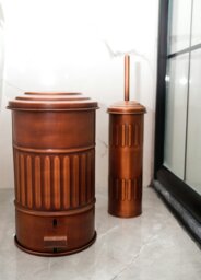 Rackhams Copper Step On Bathroom Rubbish Bin (5 Litres) - thumbnail 5