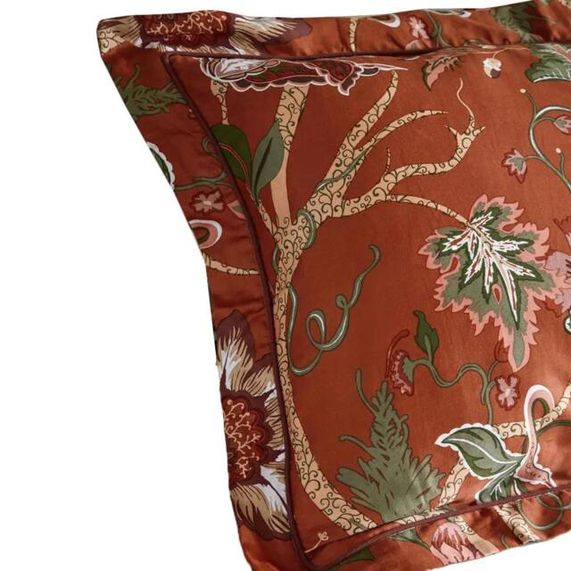 Rackhams Paoletti Botanist Pillowcase Set - Rusty Brown - Rusty Brown - 75cm x 50cm - 100% Cotton