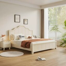 Rackhams Agnes King Size / Super King Size Bed With Storage, Cream - King Size - Gas Lift Storage - King Size - thumbnail 2