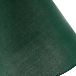 Rackhams Traditional 8 Inch Forest Green Cotton Fabric Coolie Lamp Shade - thumbnail 4