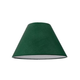 Rackhams Traditional 8 Inch Forest Green Cotton Fabric Coolie Lamp Shade
