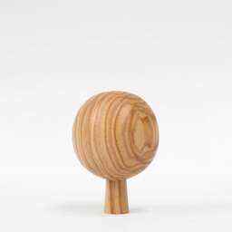 Rackhams Handmade Wooden Ball Ornament - thumbnail 2