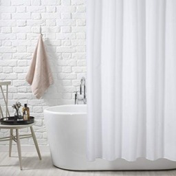 Rackhams Shower Curtain Bath Curtain Mould and Mildew Resistant Water Repellent Shower Liner for Bathroom Solid White - Mosaic Grey - thumbnail 4