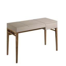 Rackhams Grey Wood and Walnut Dressing Table With Mirror 7001 - thumbnail 5