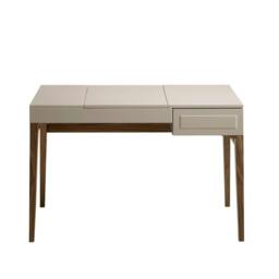 Rackhams Grey Wood and Walnut Dressing Table With Mirror 7001 - thumbnail 2