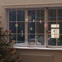 Rackhams Star and Moon Fairy Lights Remote Control 138 LED Colourful - thumbnail 1