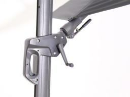 Rackhams Hawaii 300cm x 300cm Square Cantilever Parasol with 90kg Moveable Granite Base - Dark Grey - thumbnail 4