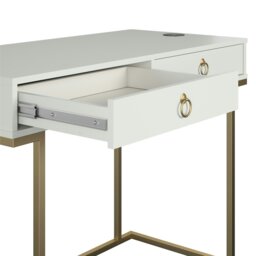 Rackhams Camila Writing Desk Graphite Grey / Golden - thumbnail 5