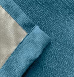 "Rackhams Teal Plain Thermal Room Darkening Energy Saving Tape Top Curtains For Living Rooms & Bedrooms - 46"" (117cm) Width x 54"" (137cm) Drop" - thumbnail 4