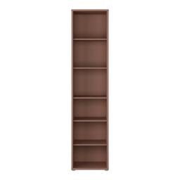 Rackhams Alice Springs Tall Narrow Bookcase with 5 Shelves in Terracotta - Manufactured Wood - 1 - Terracotta - thumbnail 3