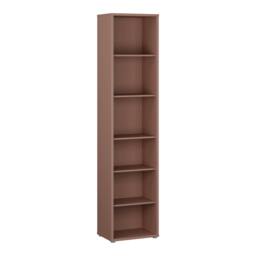 Rackhams Alice Springs Tall Narrow Bookcase with 5 Shelves in Terracotta - Manufactured Wood - 1 - Terracotta - thumbnail 2