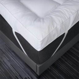Rackhams 4 Inch Thick Super Soft Hypoallergenic Mattress Topper - Small Double - White - Microfibre - thumbnail 3