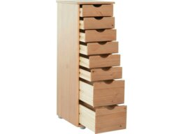 Rackhams Gava Chest with 8 drawers in stained wax - Brown - thumbnail 4