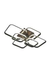 Rackhams Contemporary LED  Light-adjusted Semi Flush Ceiling Light - Black - One Size - thumbnail 5