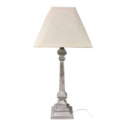 Rackhams Pula Table Lamp (UK Plug) - White - 51cm x 29cm x 29cm - White - 100% Mixed
