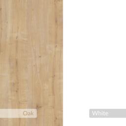 "Rackhams Picadilly Modern TV Unit Multimedia Centre Storage Cabinet 139cm for 55"" TV - White, Oak" - thumbnail 6