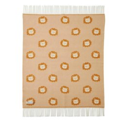 Rackhams 100% Pure New Merino Wool Baby Blanket/Throw 70cm x 100cm Lion - Orange - thumbnail 2