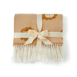 Rackhams 100% Pure New Merino Wool Baby Blanket/Throw 70cm x 100cm Lion - Orange - thumbnail 3