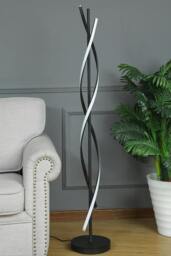 Rackhams Contemporary LED Floor Lamp - Black - One Size - thumbnail 3