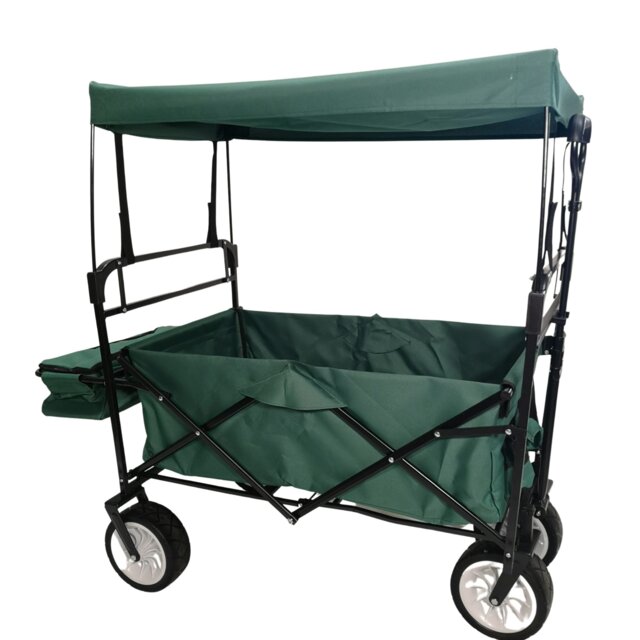 Rackhams Folding Festival Camping Storage Trolley with Canopy & Waterproof Cover 100Kg capacity - image 1