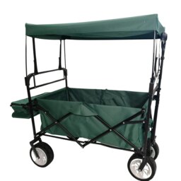 Rackhams Folding Festival Camping Storage Trolley with Canopy & Waterproof Cover 100Kg capacity - thumbnail 1