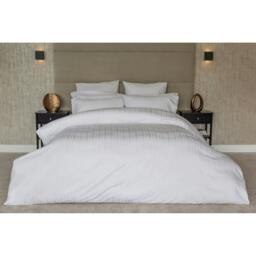 Rackhams Hotel Tribeca Duvet Cover Set - White - Superking - White - 100% Cotton - thumbnail 4