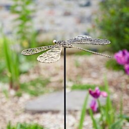 Rackhams Tramea Metal Dragonfly Garden Stake Decoration - Metal - thumbnail 3