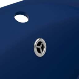 Rackhams Luxury Basin Overflow Oval Matt Dark Blue 58.5x39 cm Ceramic - thumbnail 6
