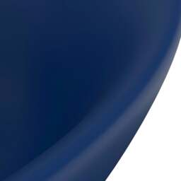 Rackhams Luxury Basin Overflow Oval Matt Dark Blue 58.5x39 cm Ceramic - thumbnail 5