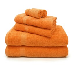 Rackhams Luxury Egyptian Cotton Towels 550gsm Orange - Orange - Face cloth