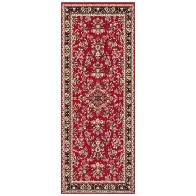 Rackhams Red Velours Rug Vintage Design - 80X250 cm - image 1
