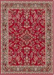 Rackhams Red Velours Rug Vintage Design - 80X250 cm - thumbnail 2