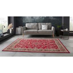 Rackhams Red Velours Rug Vintage Design - 80X250 cm - thumbnail 4