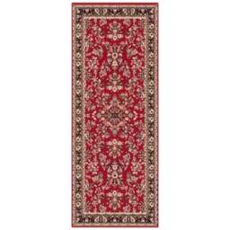 Rackhams Red Velours Rug Vintage Design - 80X250 cm - thumbnail 1