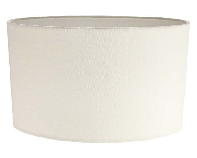 Rackhams Contemporary and Stylish Soft Cream Linen Fabric Oval Lamp Shade - 30cm Width - image 1