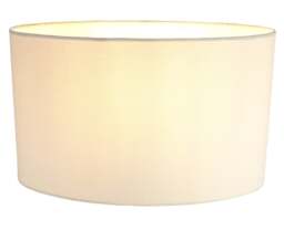 Rackhams Contemporary and Stylish Soft Cream Linen Fabric Oval Lamp Shade - 30cm Width - thumbnail 2
