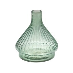 Rackhams Airlie Ribbed Snowdrop Stem Vase - Sage