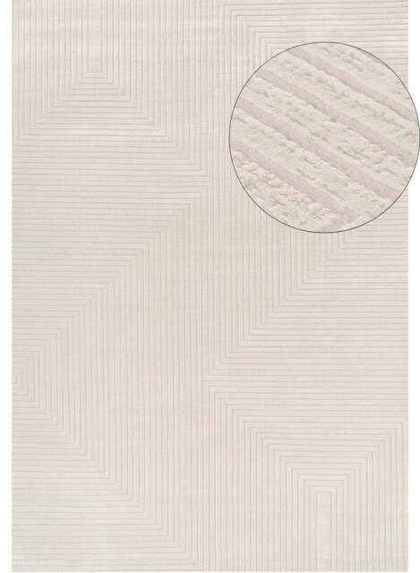 Rackhams Carmel Cream Geometric Rug - 6040 - 80X150 cm - image 1