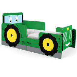 Rackhams Tractor Toddler Bed, Green - Junior - MDF - Green - thumbnail 3