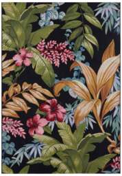 Rackhams Flair Indoor & Outdoor Rug Tropical Flowers - 80X165 cm - thumbnail 1