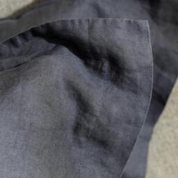 Rackhams Midnight Grey French Linen Pillowcases - Super King - Pair - Oxford - thumbnail 4